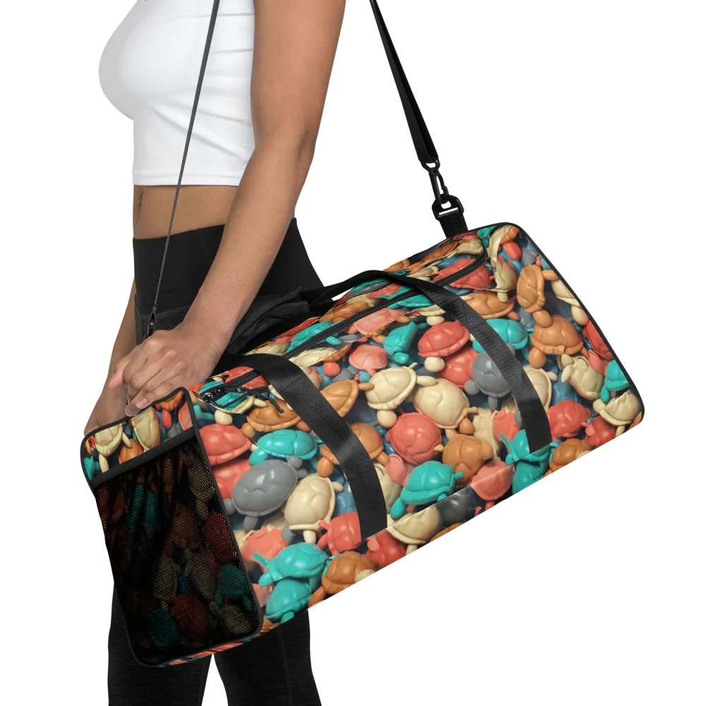 Turtle Taffy on Duffle Bag — Front