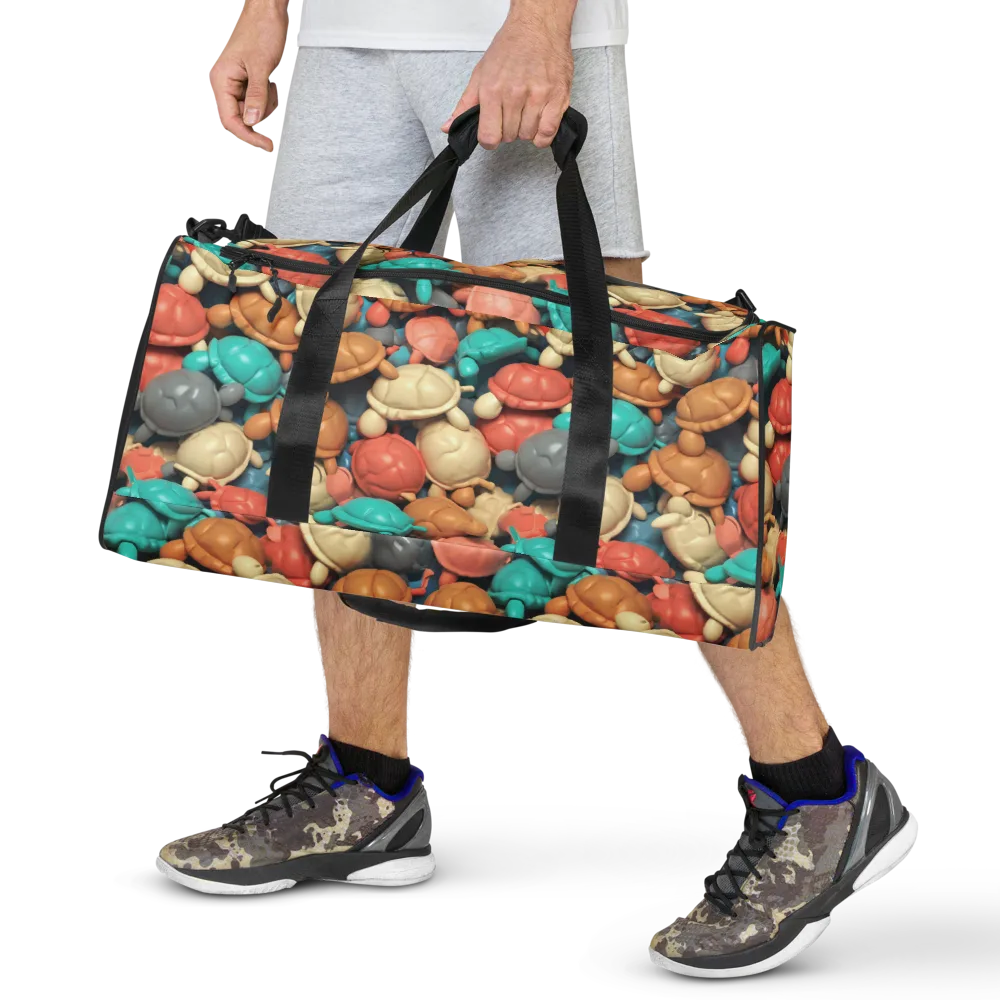 Turtle Taffy on Duffle Bag — Front