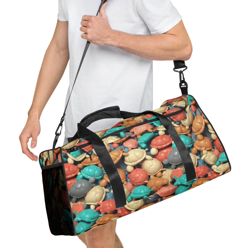 Turtle Taffy on Duffle Bag — Right Front