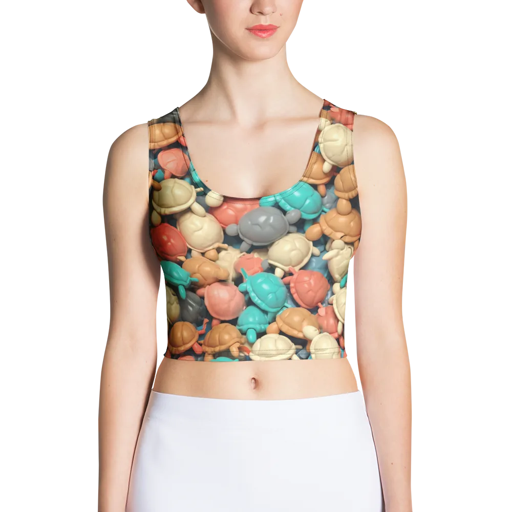 Turtle Taffy on Crop Top — Front
