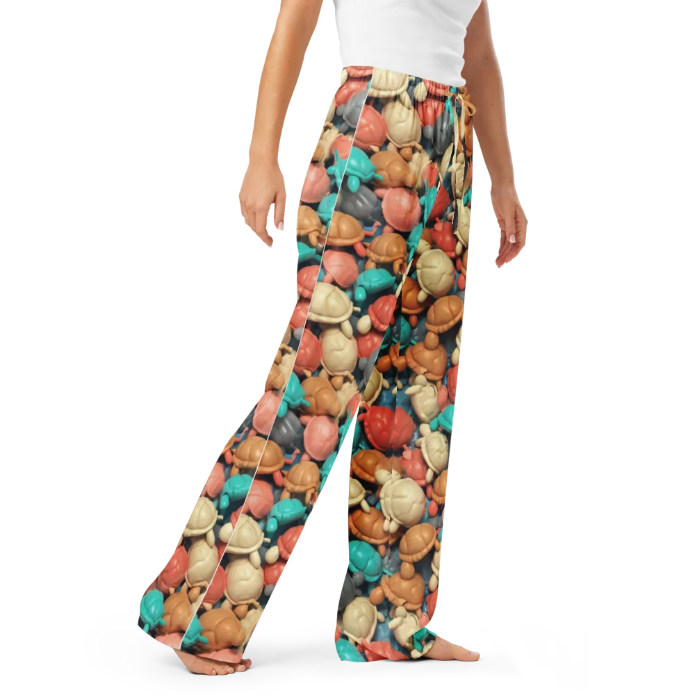 Turtle Taffy on Women's Pajama Pants — Right Front