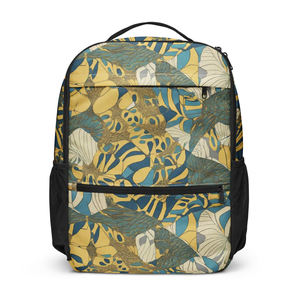 Gilded Monstera on Utility Backpack — Front