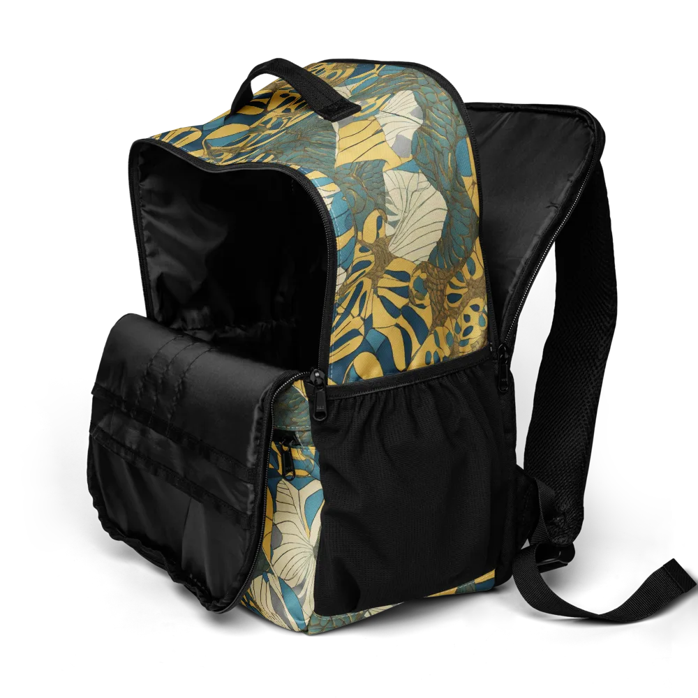 Gilded Monstera on Utility Backpack — Product details 2