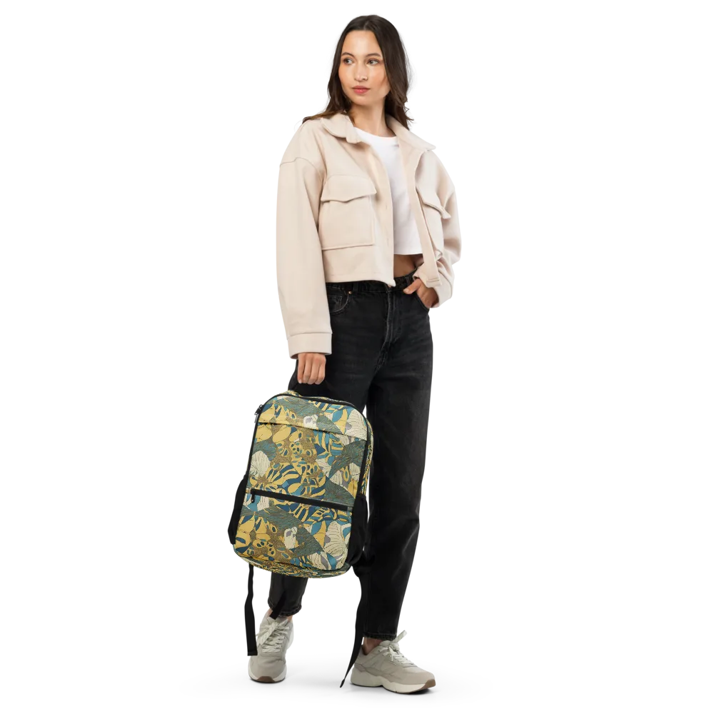 Gilded Monstera on Utility Backpack — Front