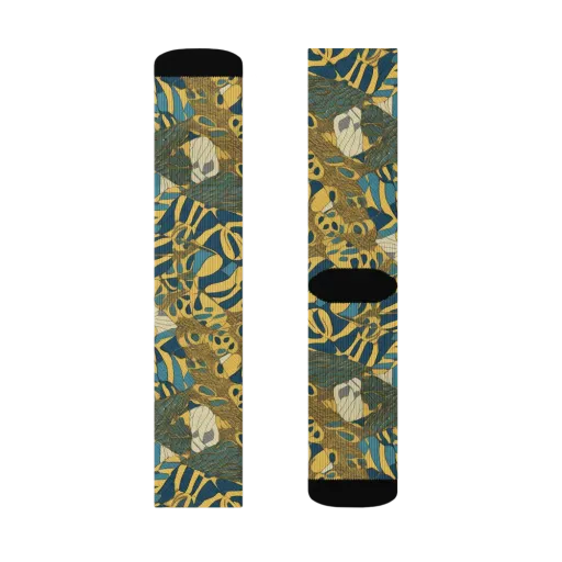 Gilded Monstera on a Socks