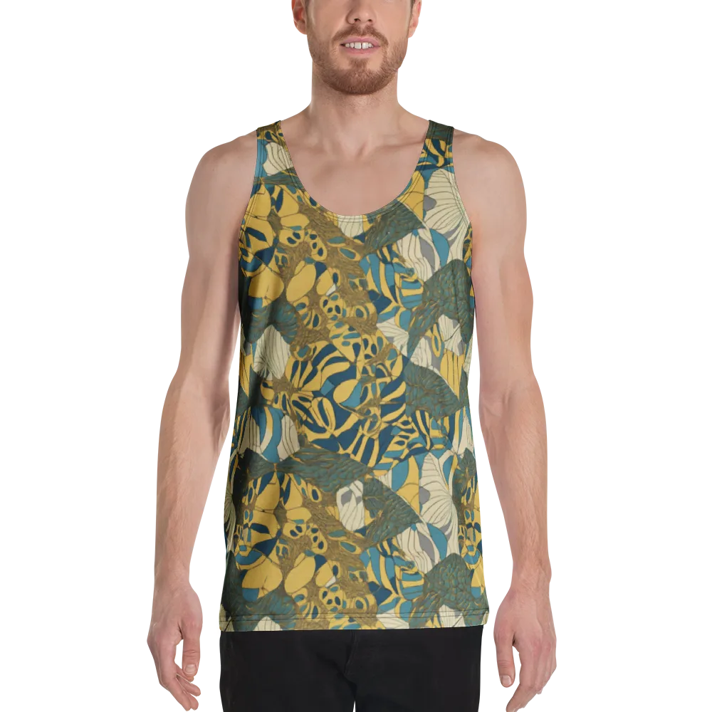 Gilded Monstera on Men's Tank Top — Front