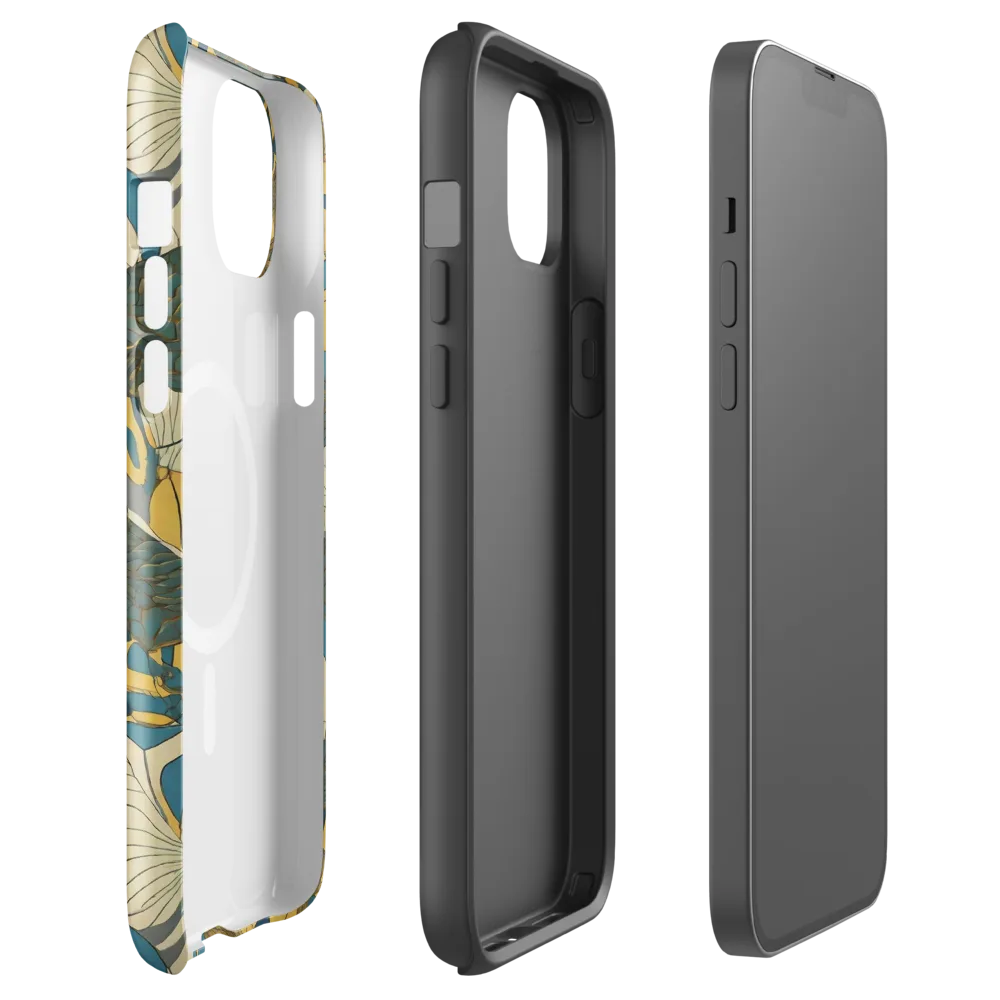 Gilded Monstera on MagSafe Tough Case for iPhone® — Front