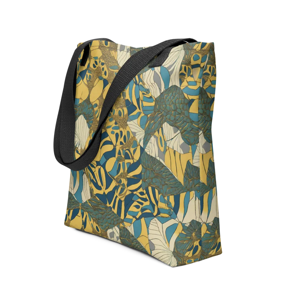 Gilded Monstera on Tote Bag — Front