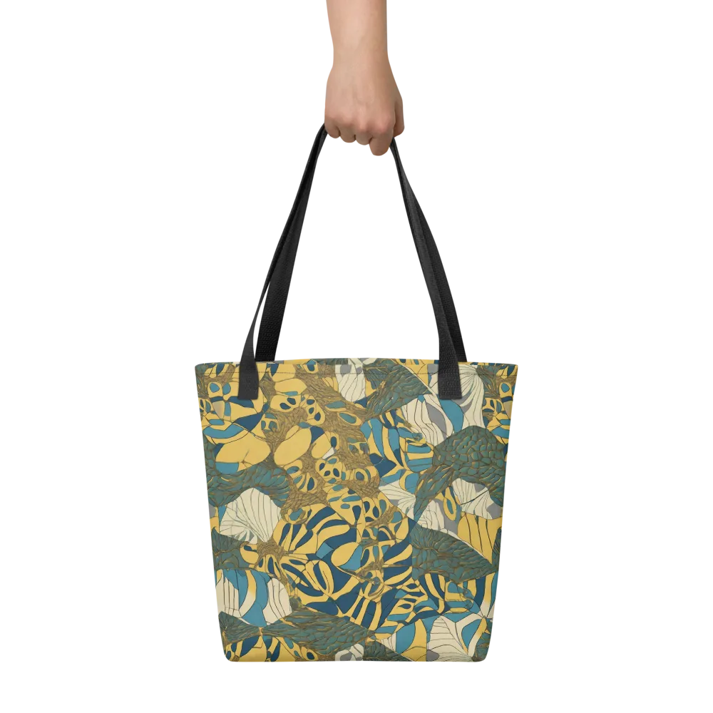 Gilded Monstera on Tote Bag — Front