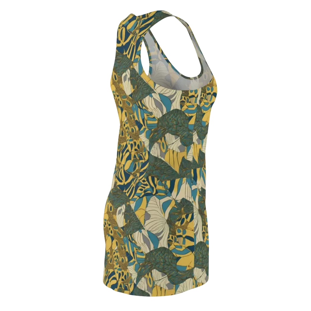 Gilded Monstera on Racerback Dress — Back Side