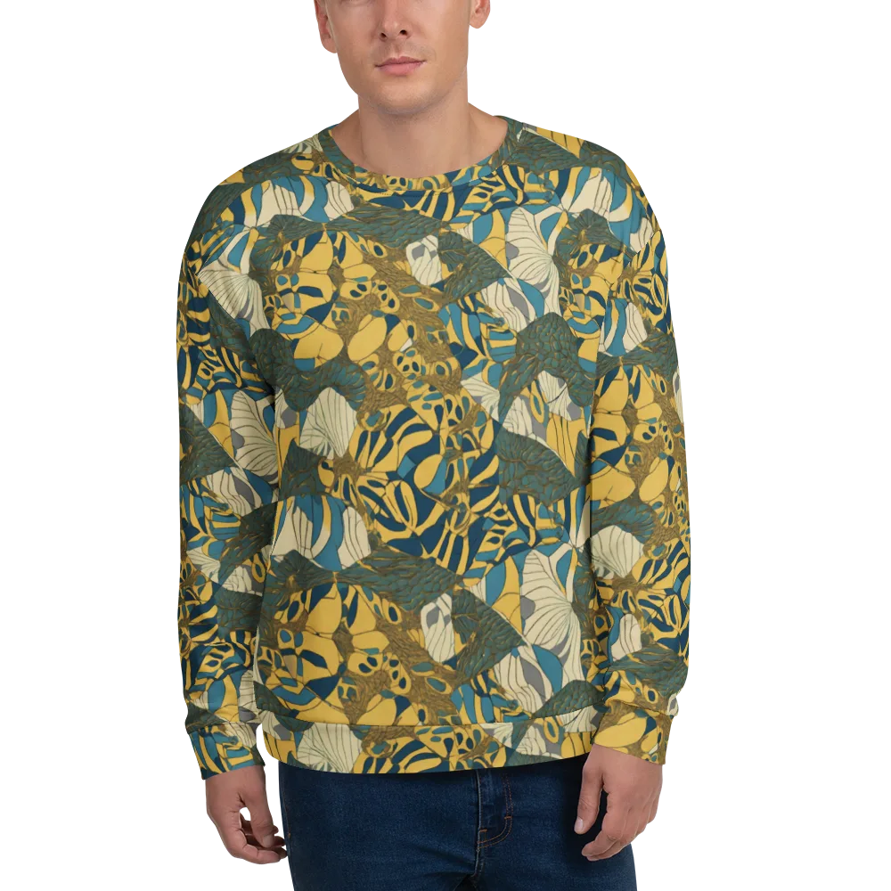 Gilded Monstera on Sweatshirt — Front