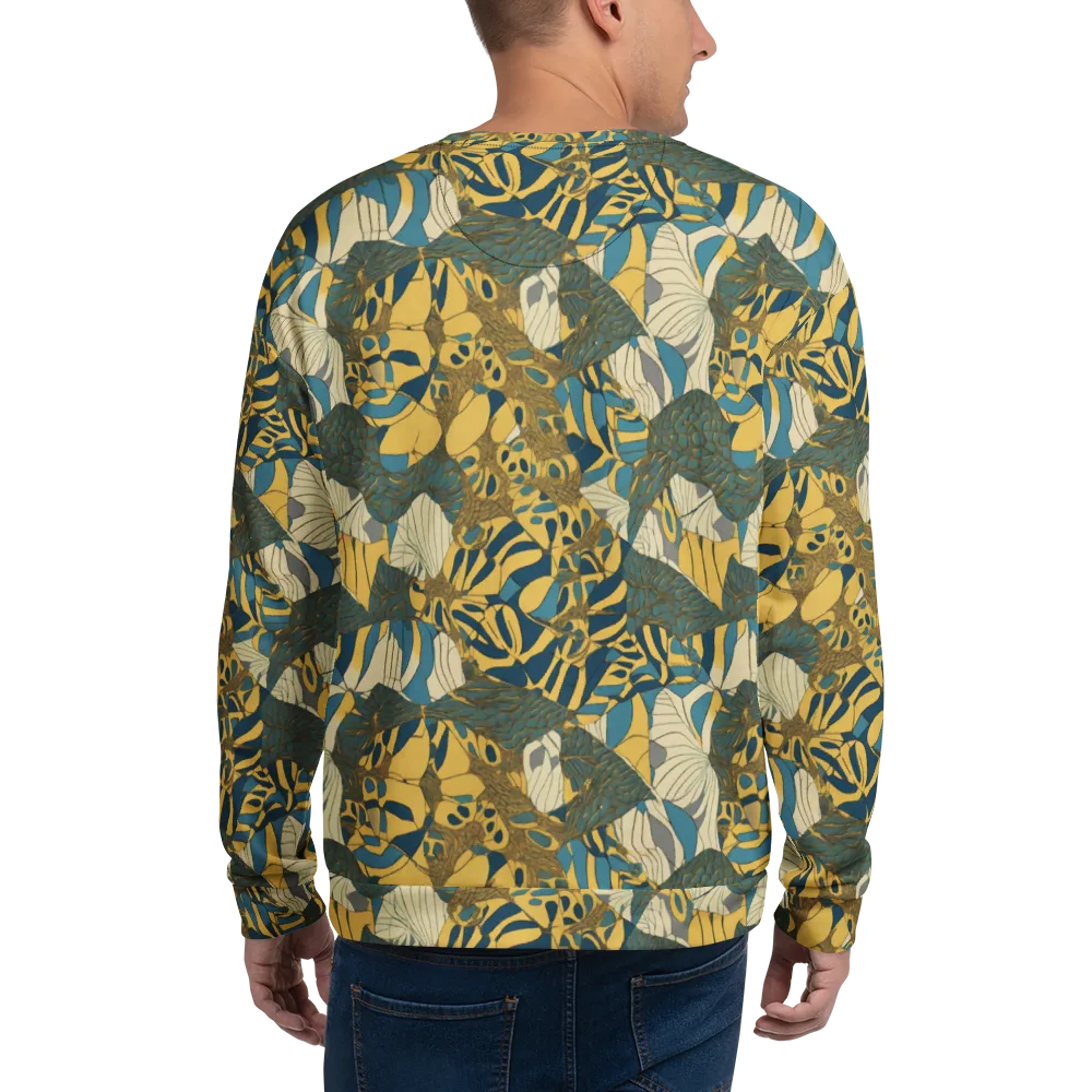 Gilded Monstera on Sweatshirt — Back