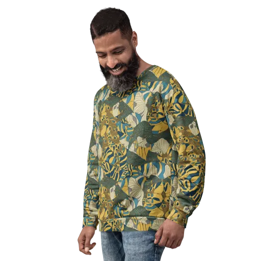 Gilded Monstera on a Sweatshirt
