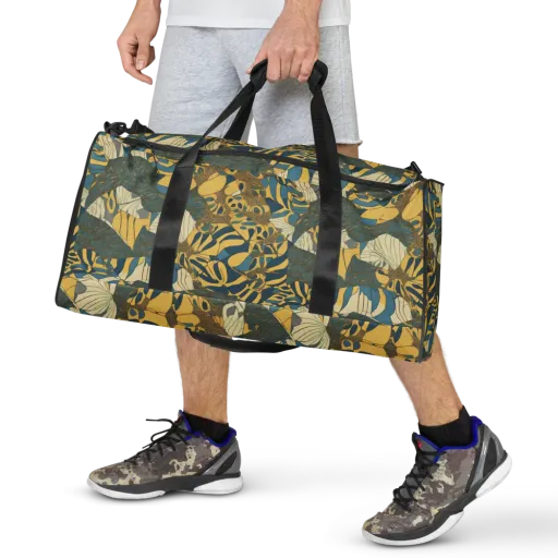 Gilded Monstera on a Duffle Bag