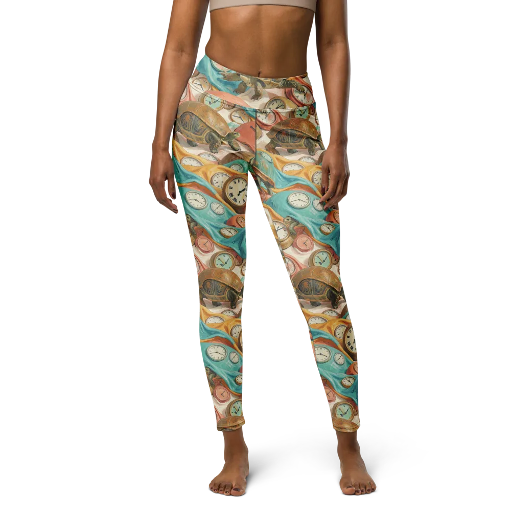 Tortoise O’clock on Yoga Leggings — Front