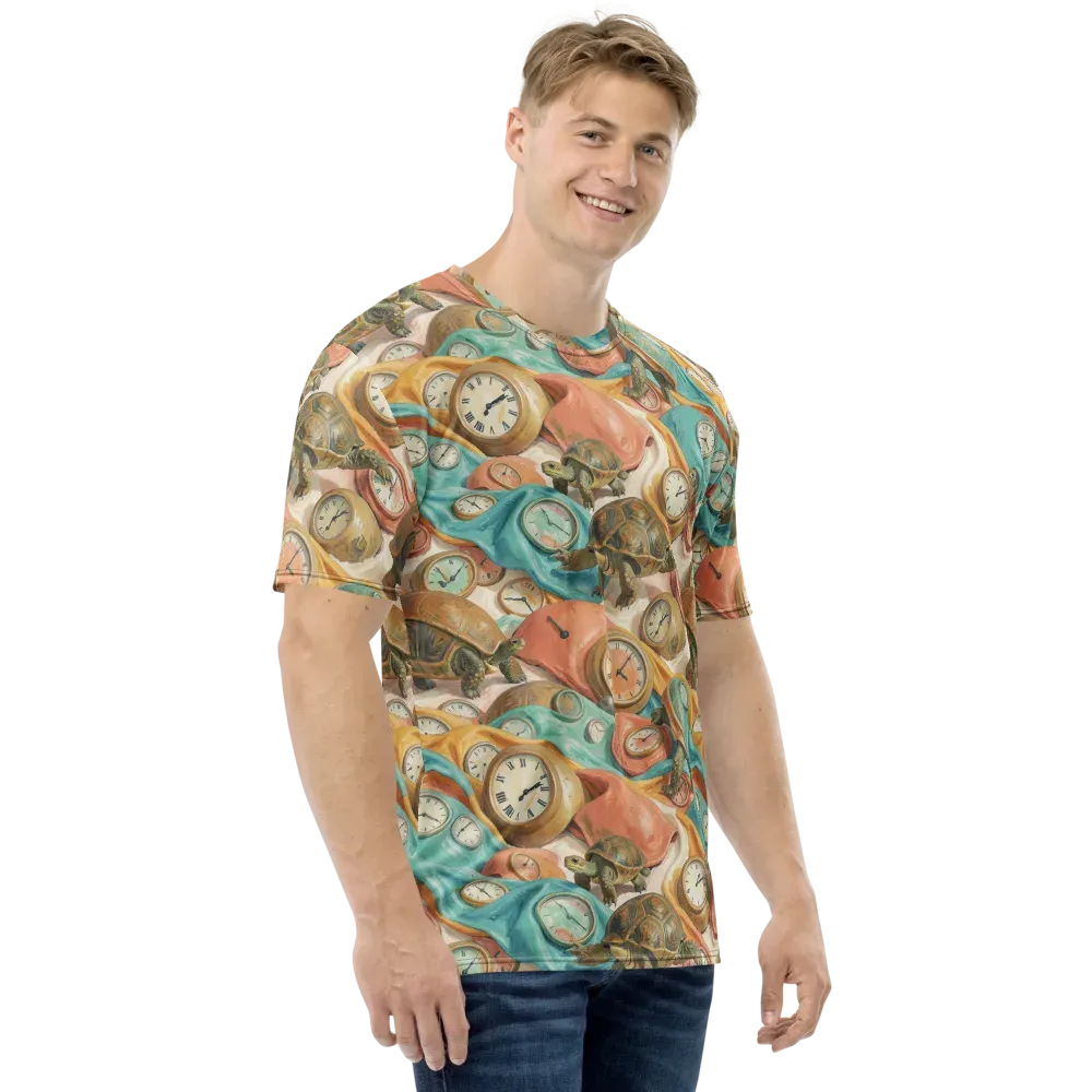 Tortoise O’clock on Men's Crew Neck T-Shirt — Right