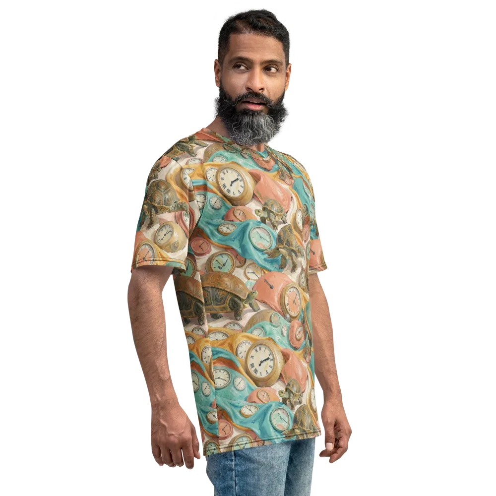 Tortoise O’clock on Men's Crew Neck T-Shirt — Right