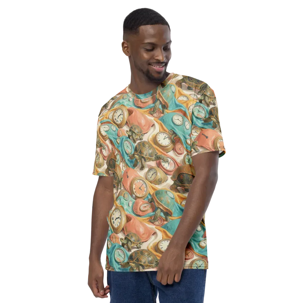 Tortoise O’clock on Men's Crew Neck T-Shirt — Left