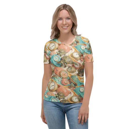 Tortoise O’clock on a Women's Crew Neck T-Shirt