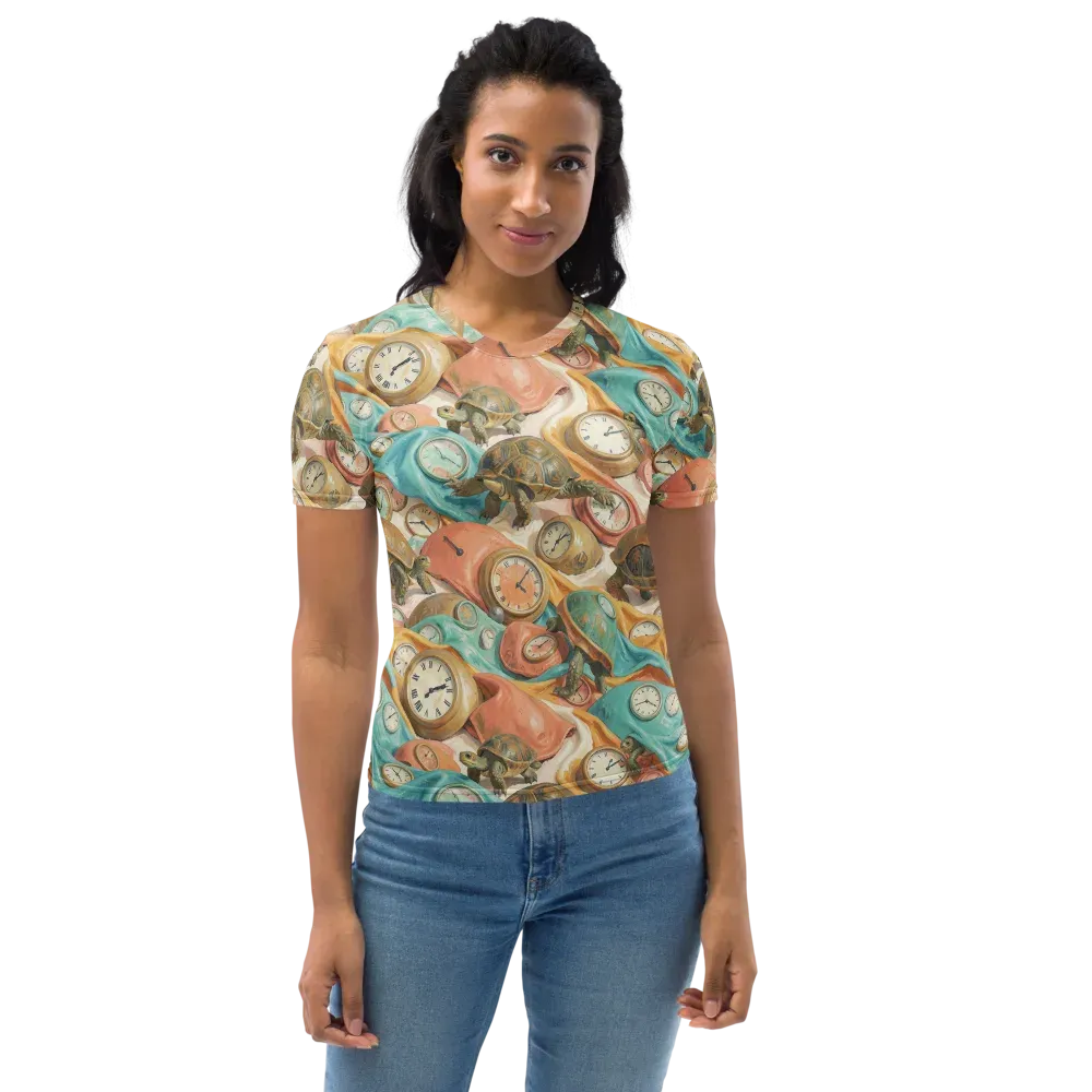 Tortoise O’clock on Women's Crew Neck T-Shirt — Front