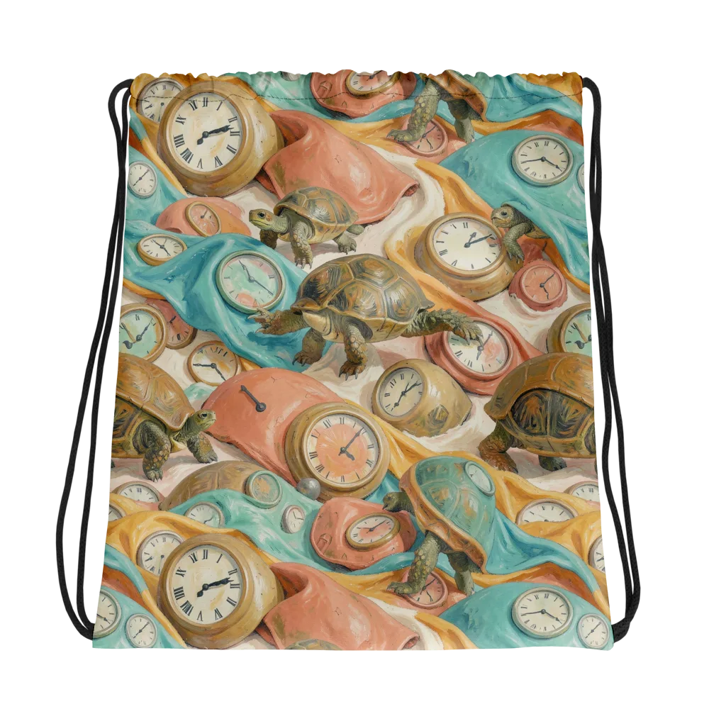 Tortoise O’clock on Drawstring Bag — Photo