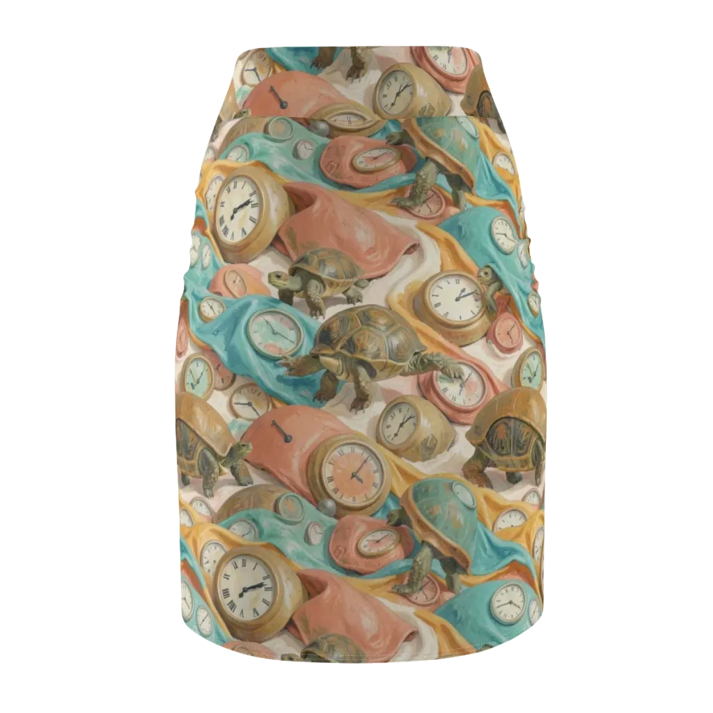 Tortoise O’clock on Pencil Skirt — Back