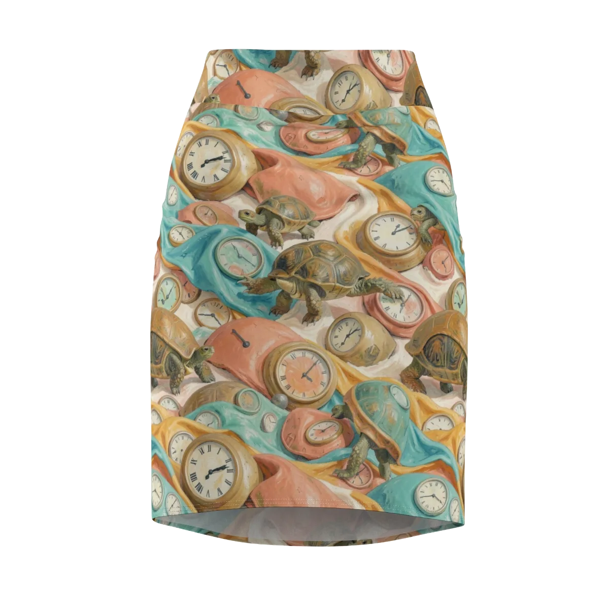 Tortoise O’clock on Pencil Skirt — Front
