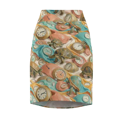 Tortoise O’clock on a Pencil Skirt