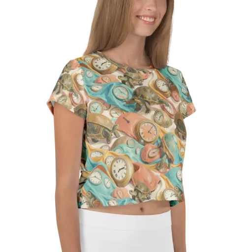 Tortoise O’clock on a Crop Tee