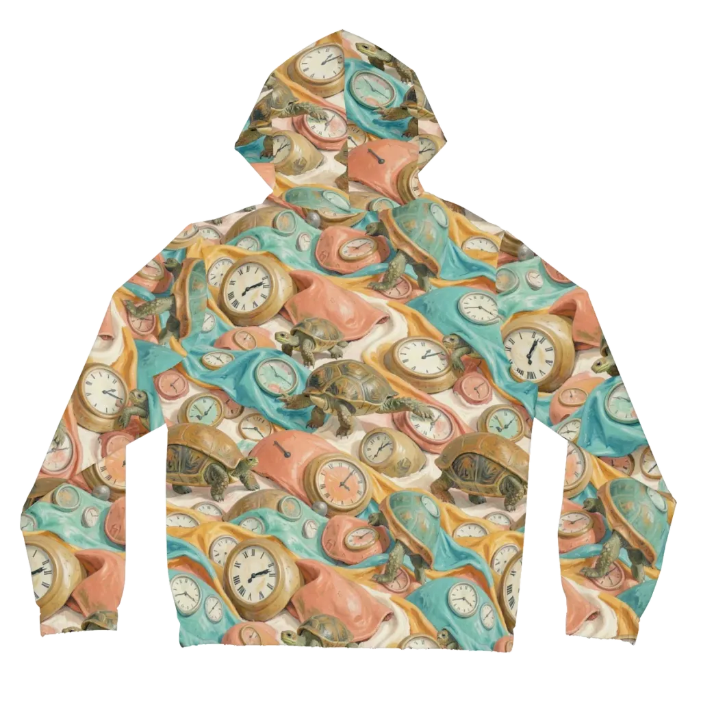 Tortoise O’clock on Women's Full-Zip Hoodie — Back