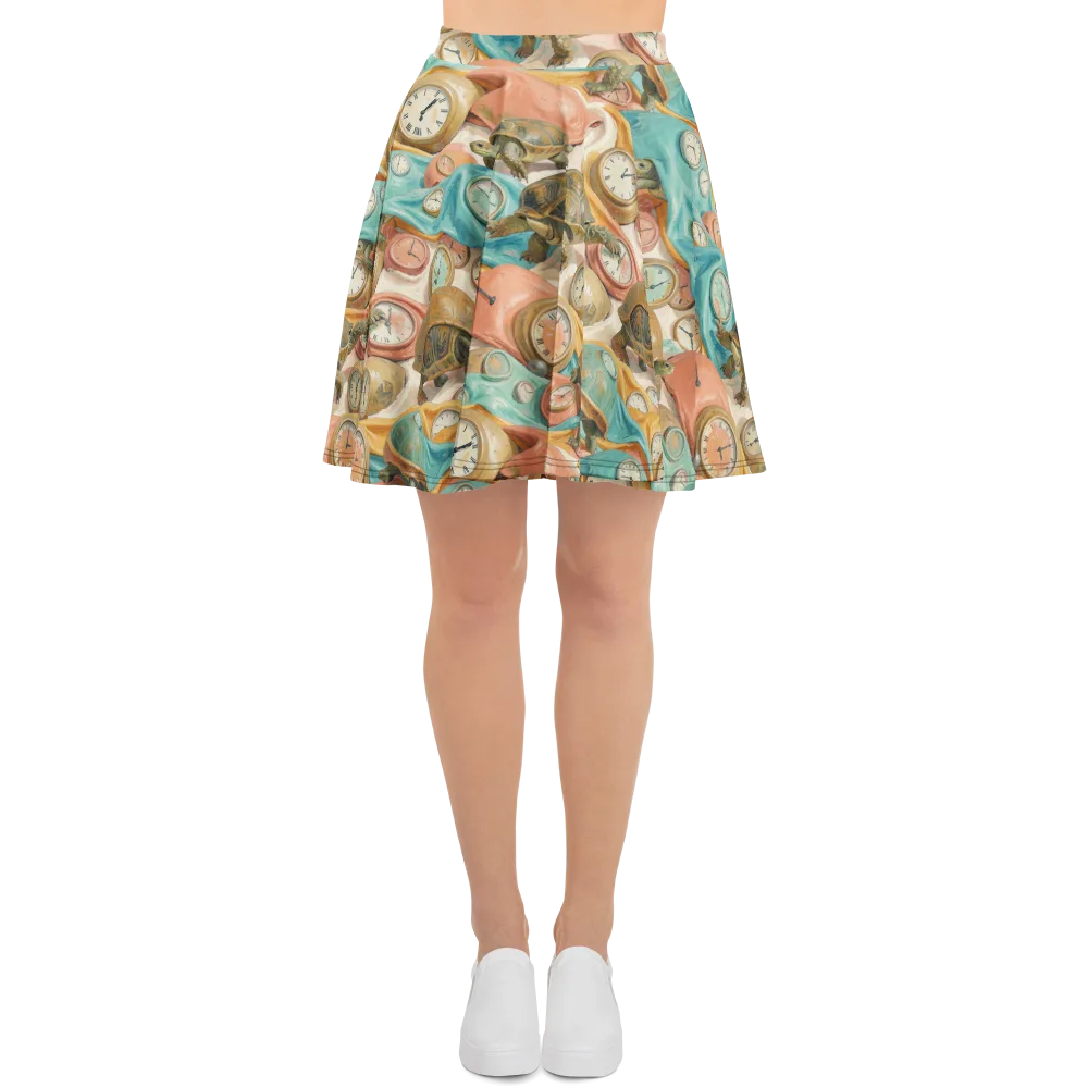 Tortoise O’clock on Skater Skirt — Front