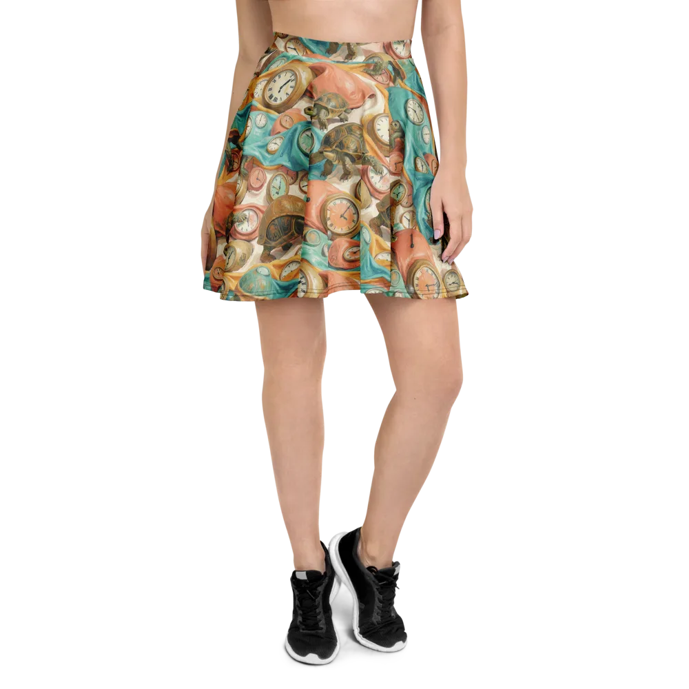 Tortoise O’clock on Skater Skirt — Front