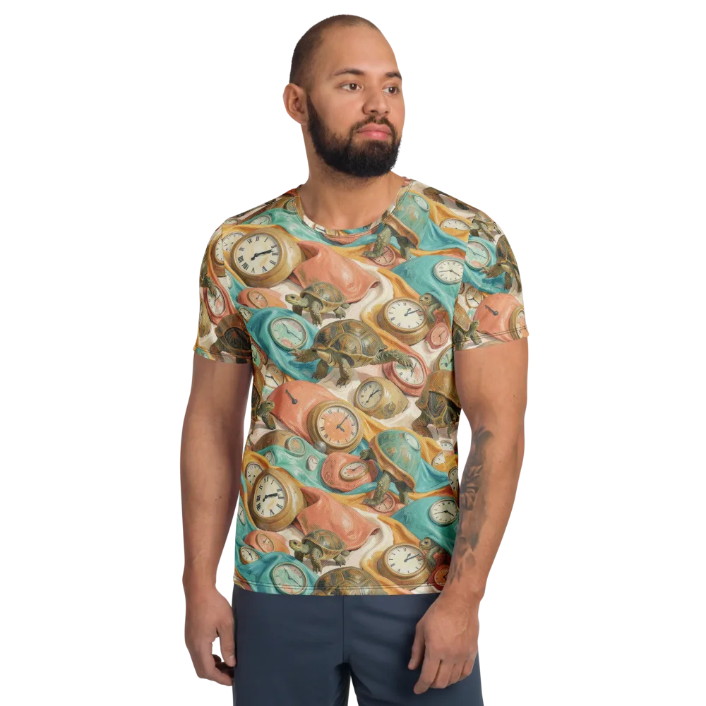 Tortoise O’clock on Men's Athletic T-Shirt — Front
