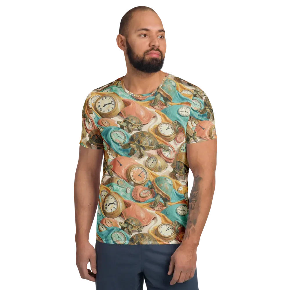Tortoise O’clock on Men's Athletic T-Shirt — Front