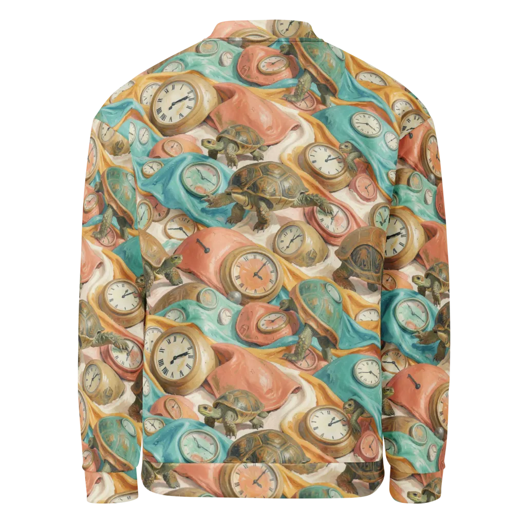 Tortoise O’clock on Bomber Jacket — Back