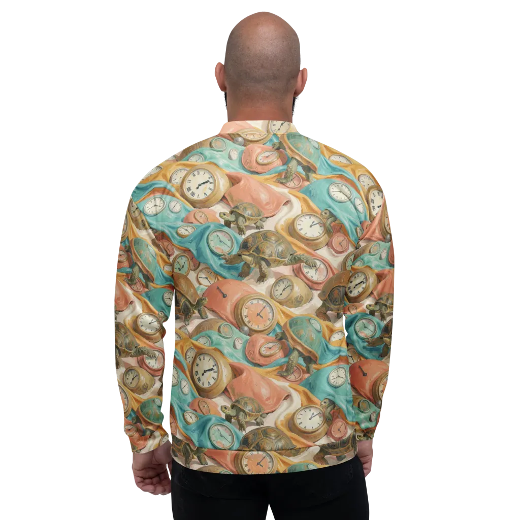 Tortoise O’clock on Bomber Jacket — Back