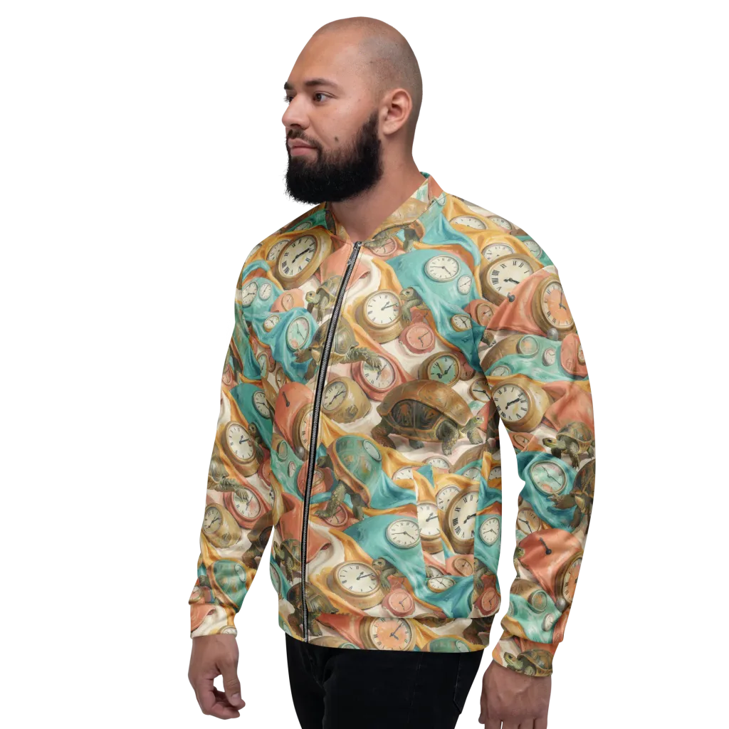 Tortoise O’clock on Bomber Jacket — Left