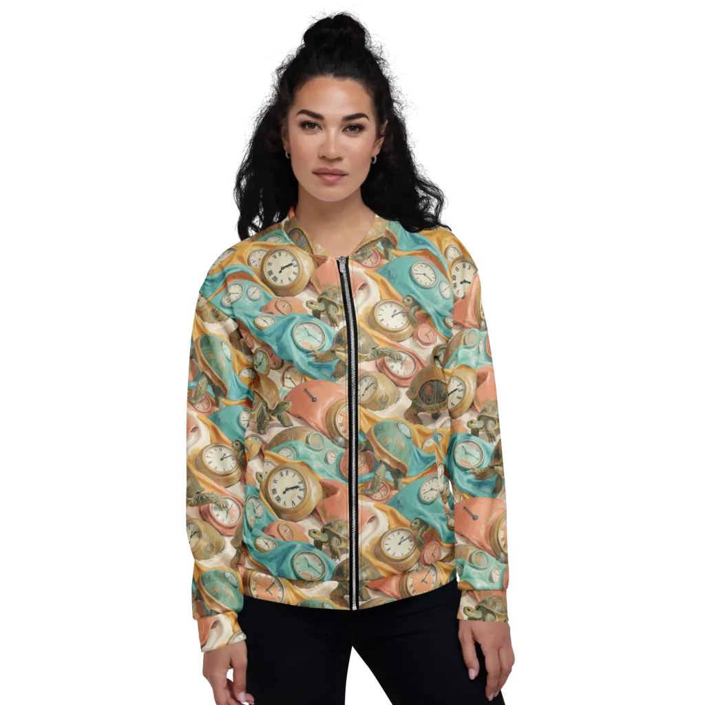 Tortoise O’clock on Bomber Jacket — Front