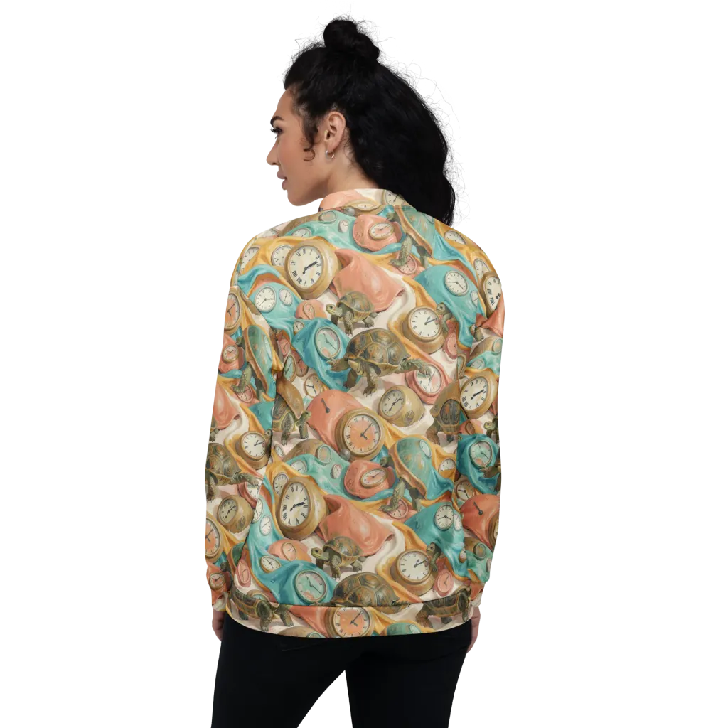 Tortoise O’clock on Bomber Jacket — Back