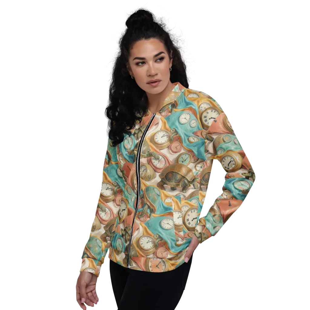 Tortoise O’clock on Bomber Jacket — Left