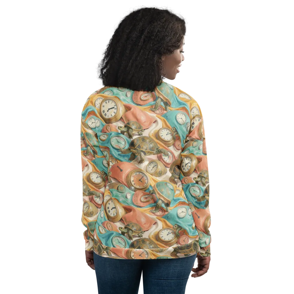 Tortoise O’clock on Bomber Jacket — Back