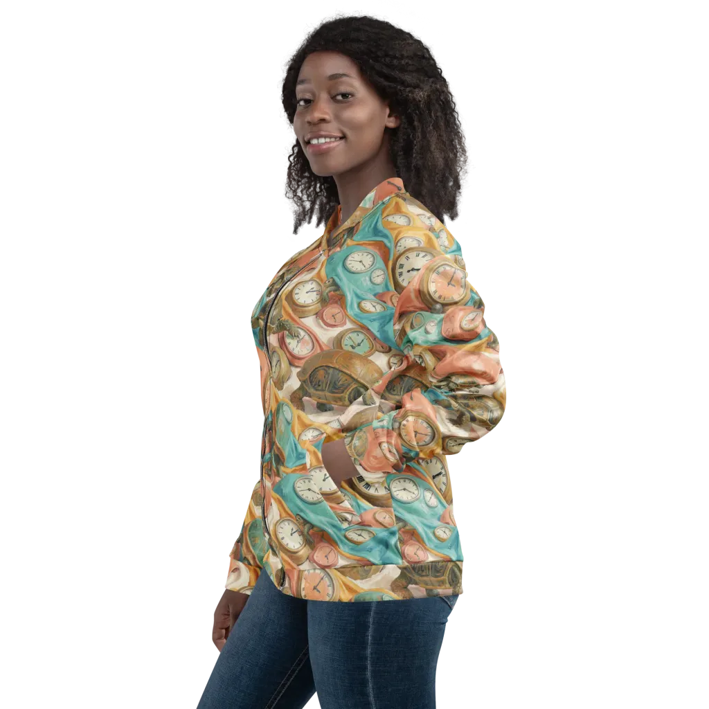 Tortoise O’clock on Bomber Jacket — Left