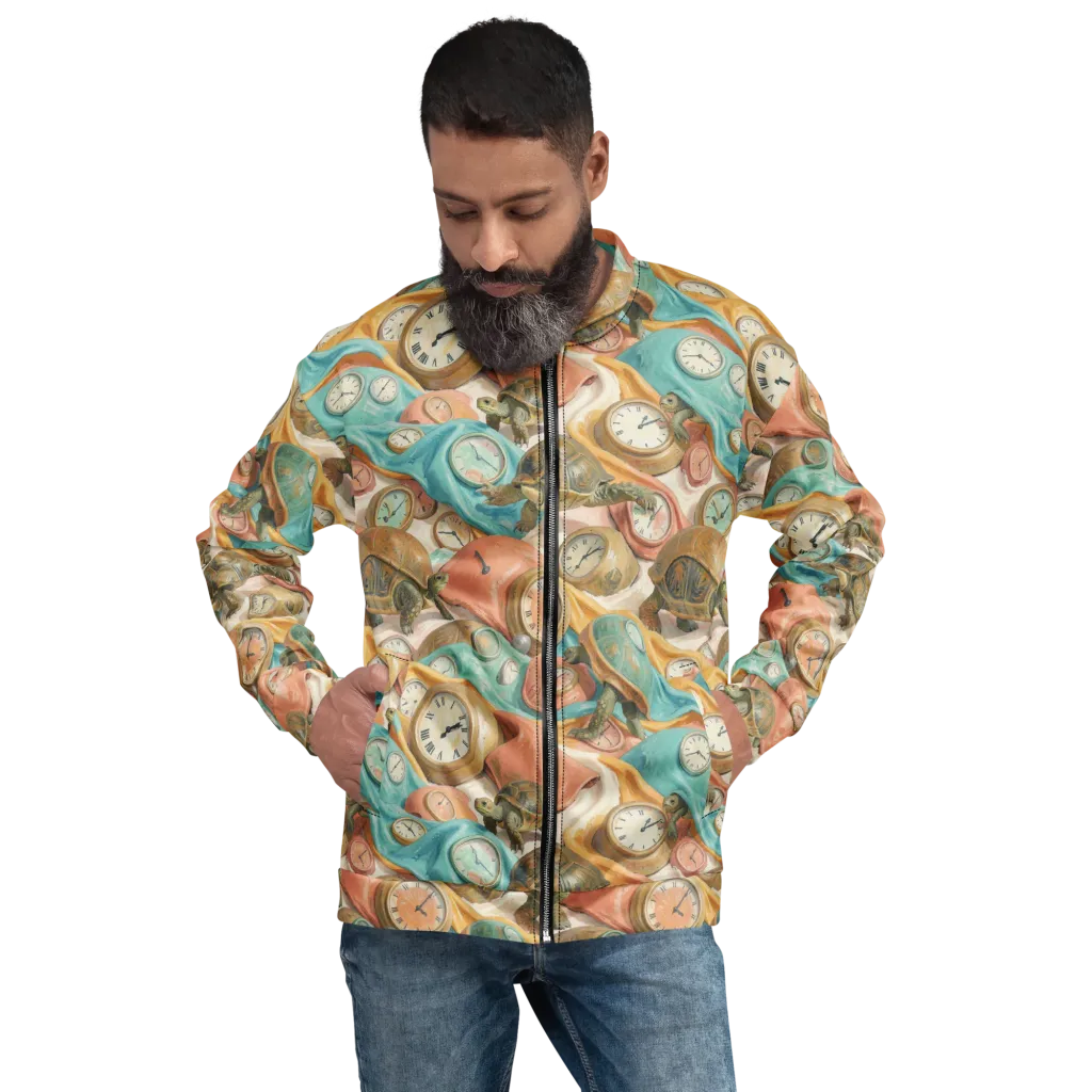 Tortoise O’clock on Bomber Jacket — Front