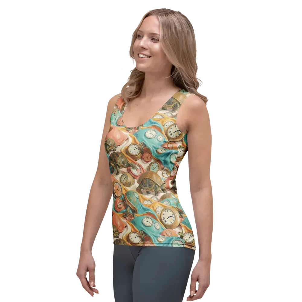 Tortoise O’clock on Women's Tank Top — Left Front