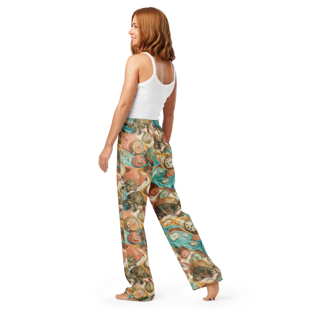 Tortoise O’clock on Women's Pajama Pants — Back