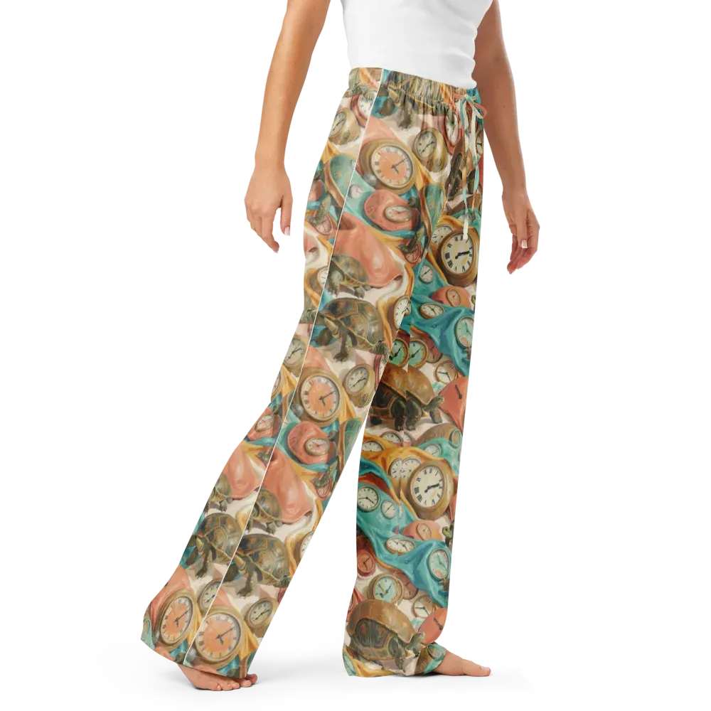 Tortoise O’clock on Women's Pajama Pants — Right Front