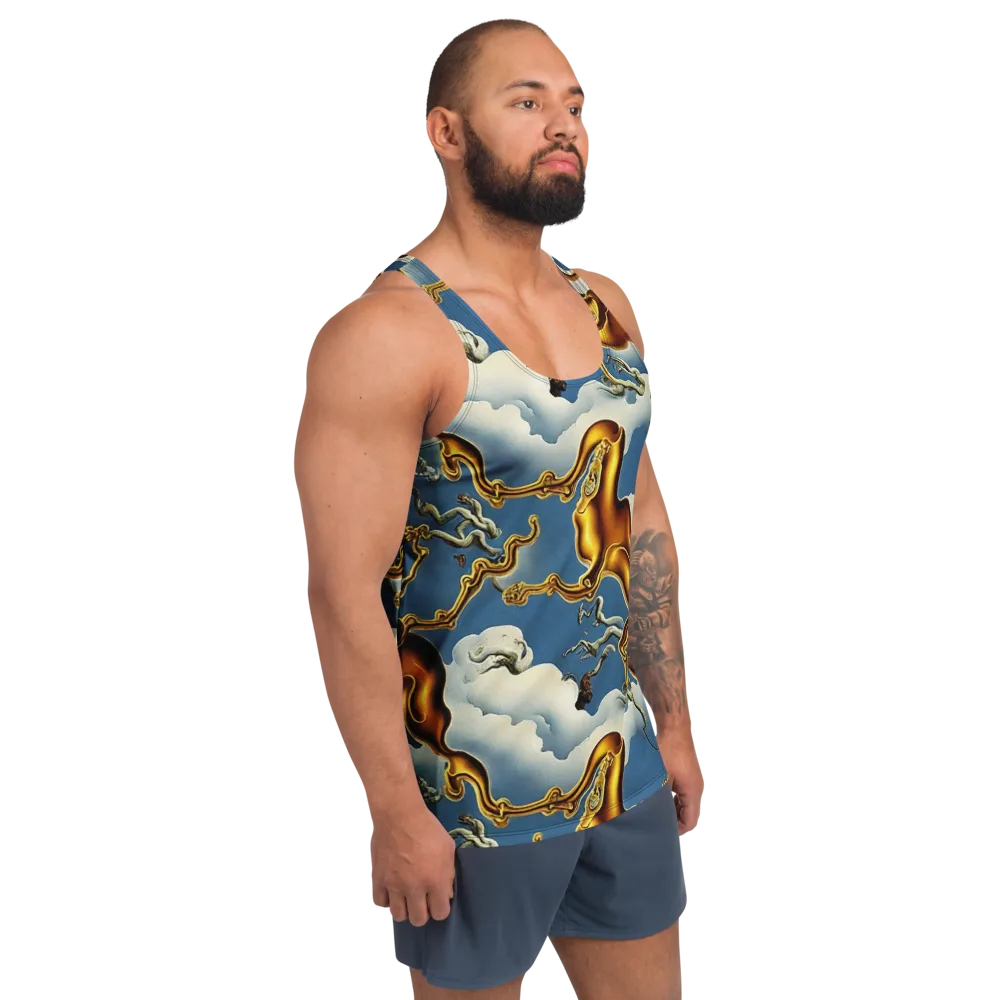 Gilded Cloud Serpents on Men's Tank Top — Right Front