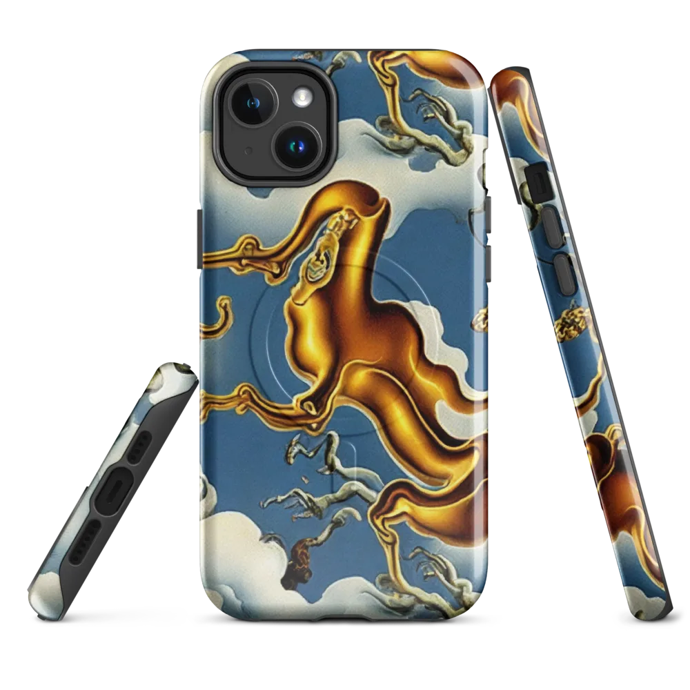 Gilded Cloud Serpents on MagSafe Tough Case for iPhone® — Front