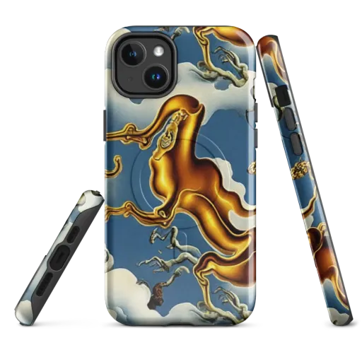 Gilded Cloud Serpents on a MagSafe Tough Case for iPhone®