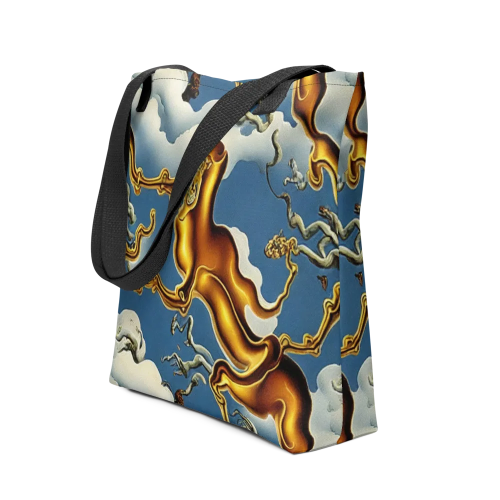 Gilded Cloud Serpents on Tote Bag — Front